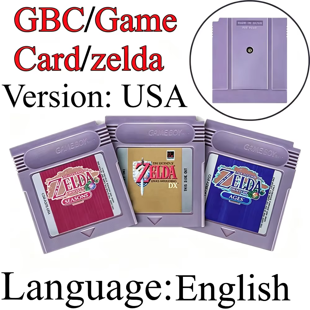 Cartouche de jeu vidéo GBC The Legend of Zelda 16 bits pour console Awakening DX Oracle of Seasons Oracle of Ages