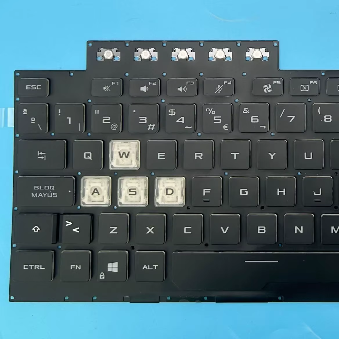 Nouveau clavier anglais/espagnol pour ASUS TUF Gaming A15 FA506 FA506Q FA506U FA506NF FA506IHR TUF506I TUF506IH TUF506IV rétro-éclairé rvb