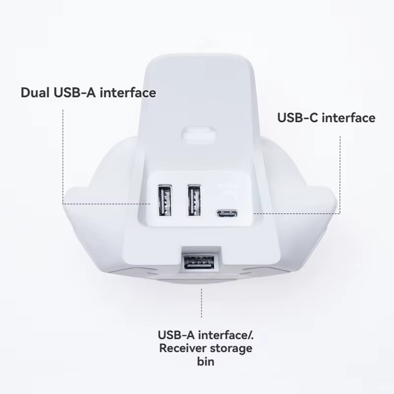 Station de chargement originale Flydigi 2PRO avec trois ports USB pour adaptateur d'alimentation de Base de contrôleur