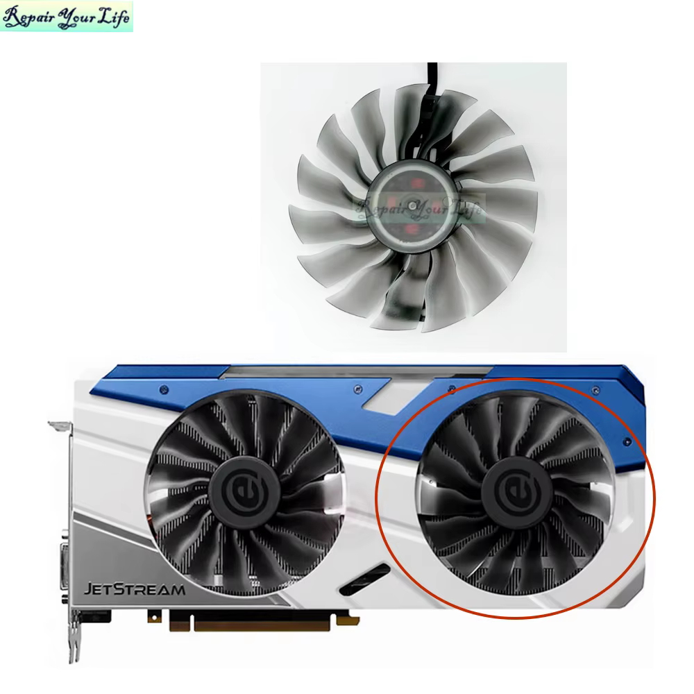 Ventilateur de carte vidéo, 95mm, VGA/GPU, pour Palit EMTek GTX1080Ti GTX 1080Ti JetStream, ventilateur de refroidissement d'ordinateur, nouveau