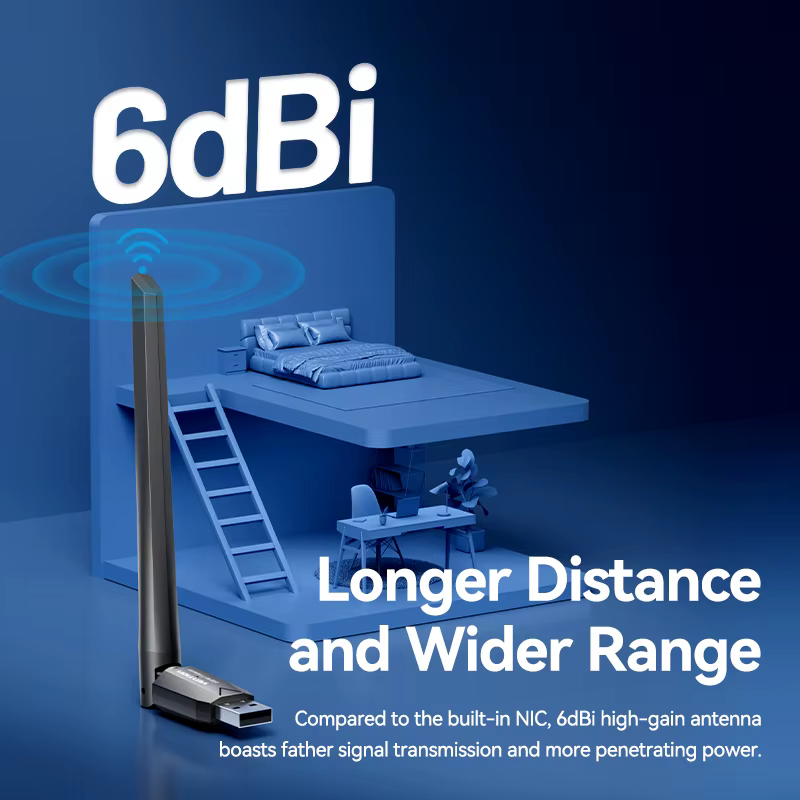 Vention adaptateur WiFi AC650 WiFi5 5G et 2.4G USB