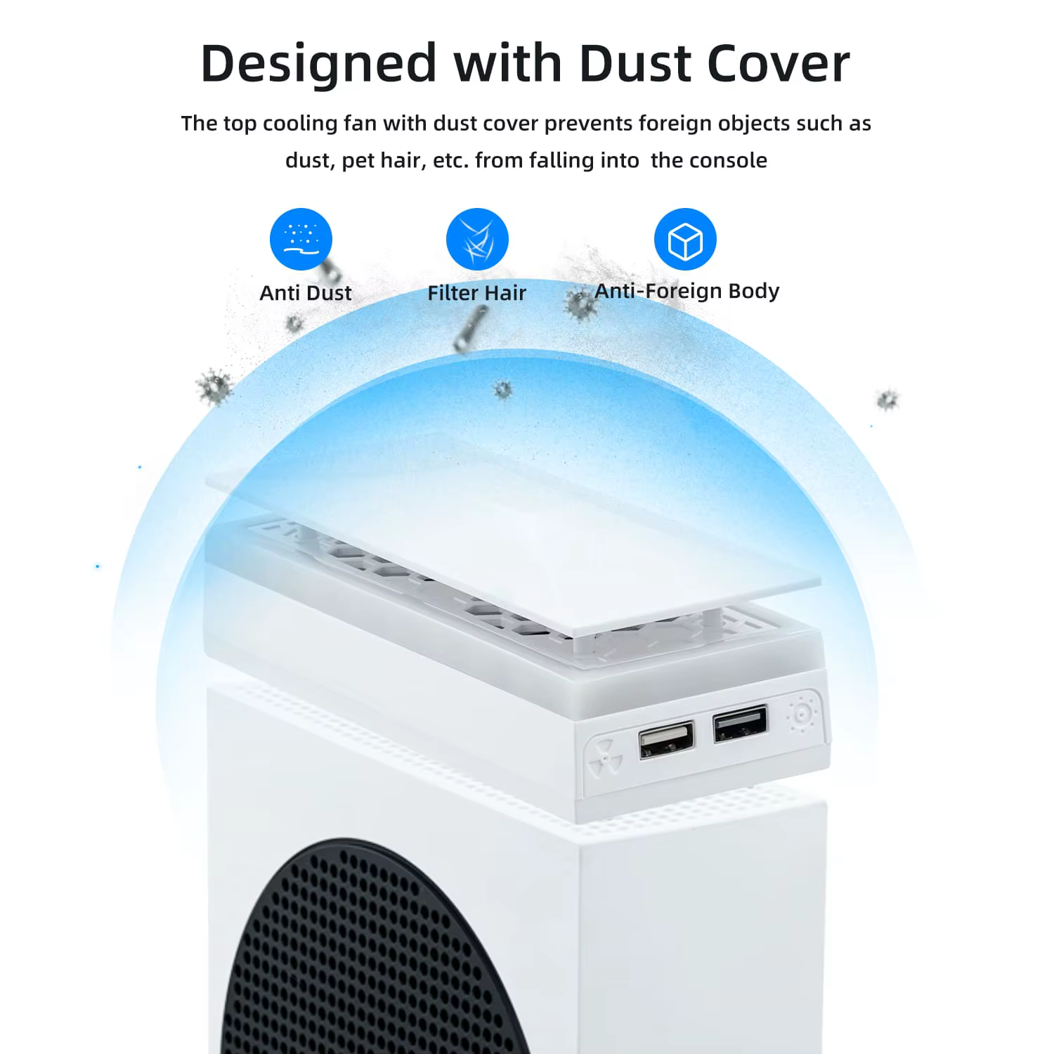 Ventilateur de refroidissement supérieur double avec éclairage RGB