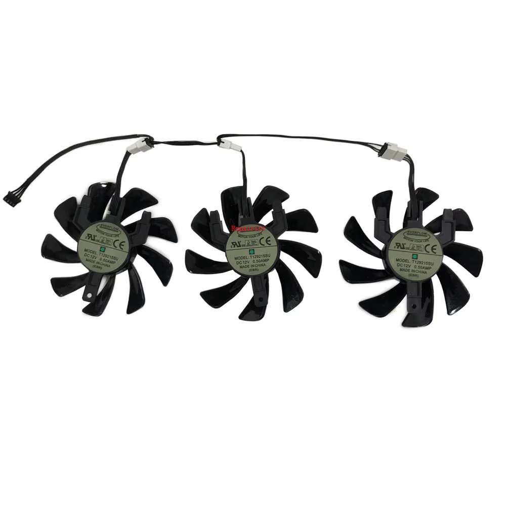 Refroidisseur de carte graphique, ventilateur GPU pour Sapphire R9 FURY R9-fury 4G Tri-X, pour Sapphire RX 6800 6800XT 16GB PULSE, 3 pièces/ensemble T129215BU