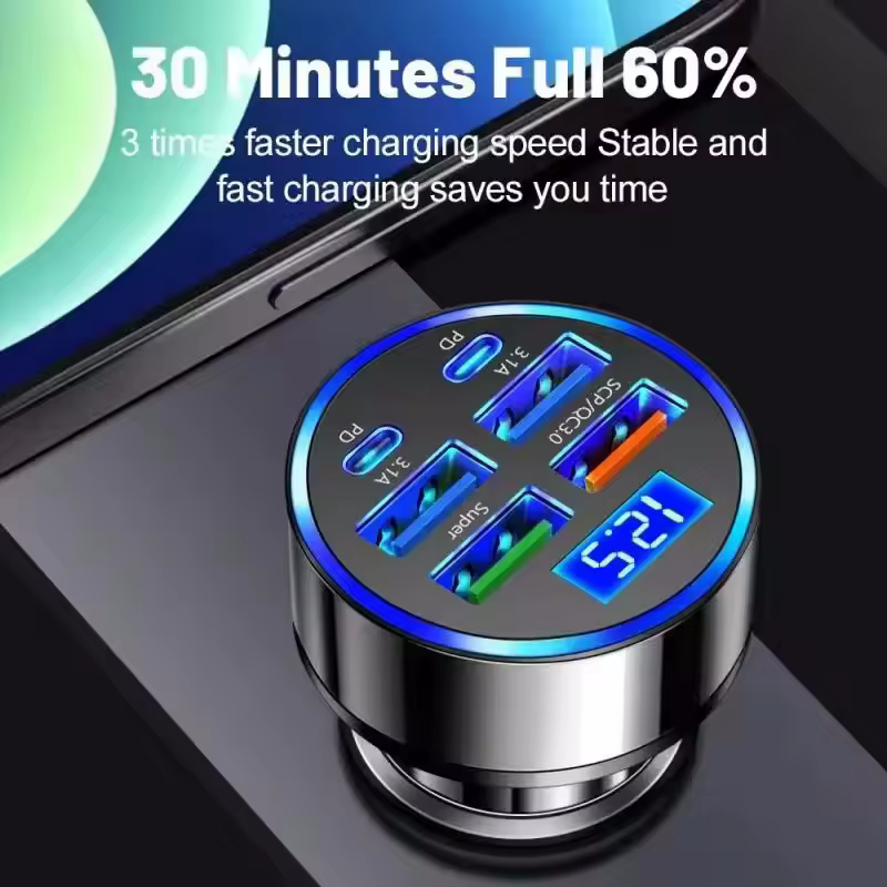 Chargeur de voiture USB 350W PD QC3.0 USB C
