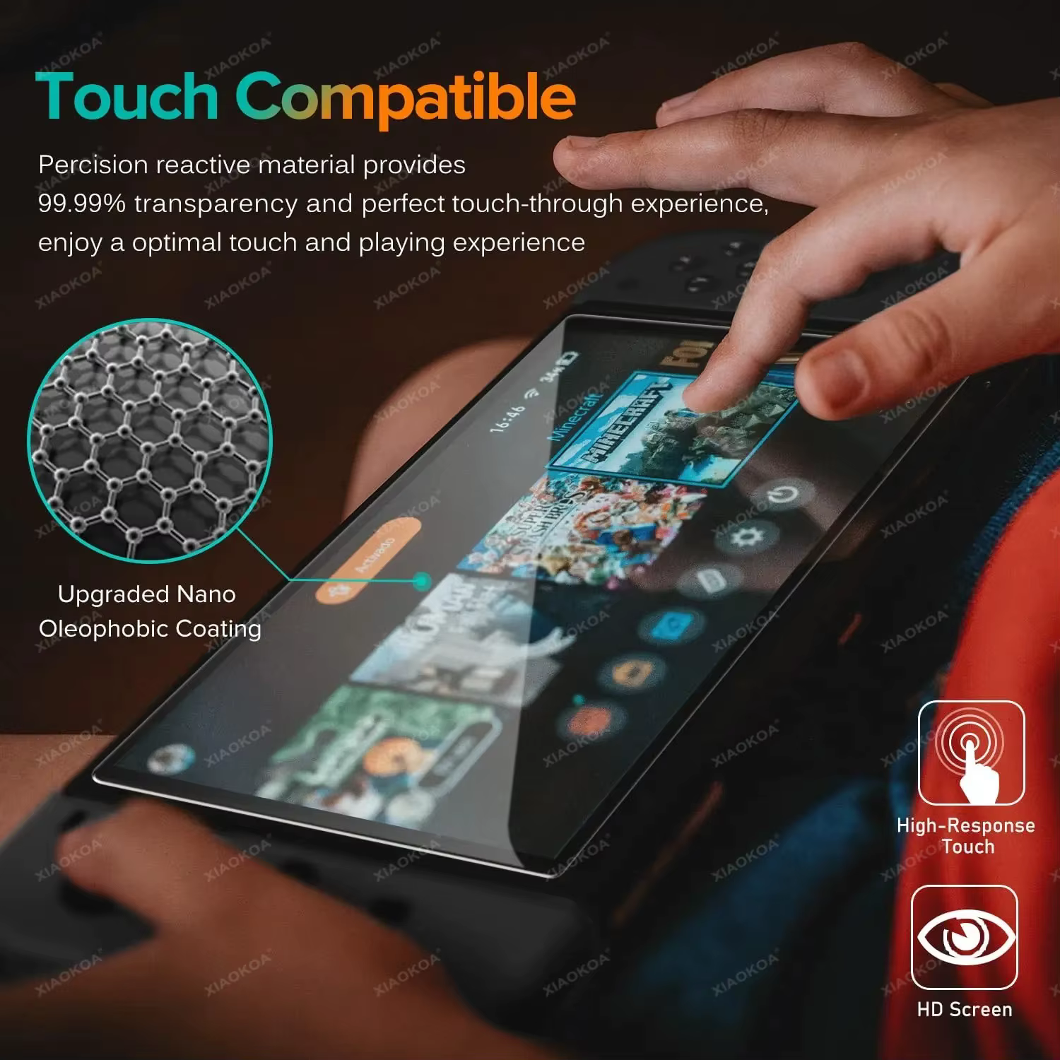 Protection d'écran en verre trempé HD NS2 pour Switch 2