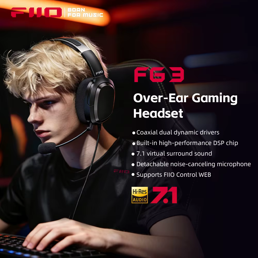 Casque de jeu USB FIIO FG3 HIFI
