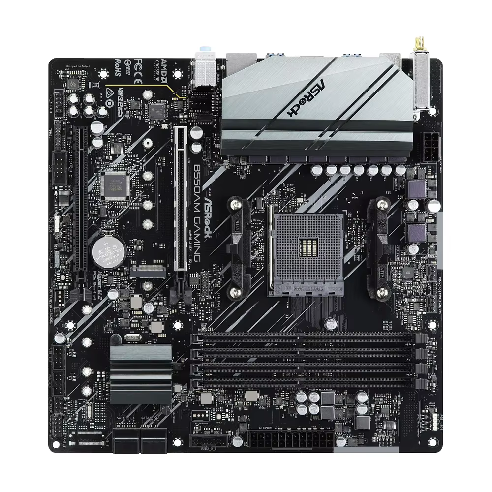 Carte mère ASROCK B550AM GAMING AM4 compatible avec les processeurs B550 R5 5600X R7 5700G R7 5800X R7 3700X