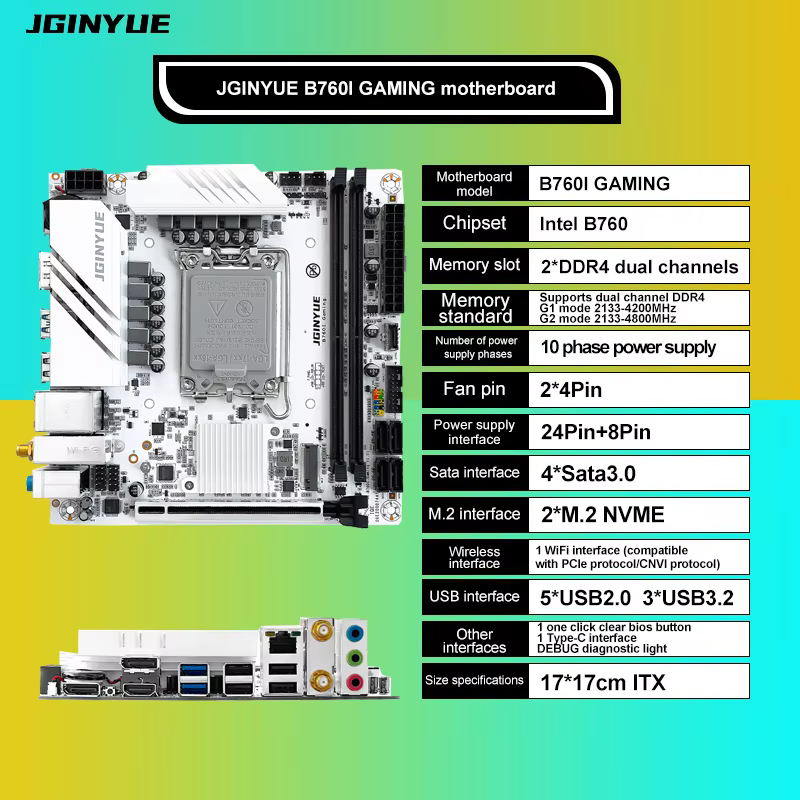 Carte mère d'ordinateur JGINYUE série B760