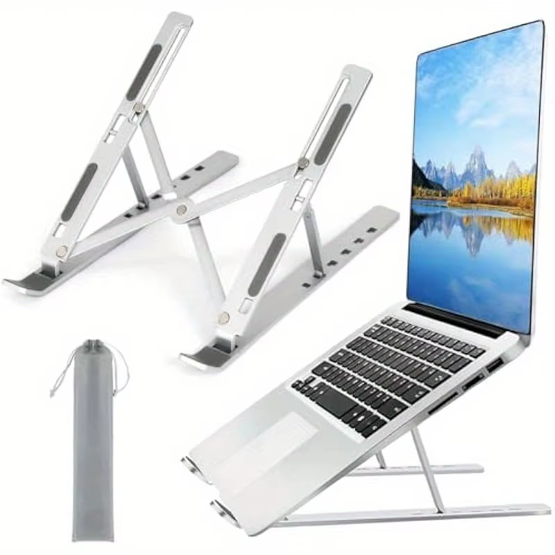 Support pour ordinateur portable pour bureau en alliage d'aluminium