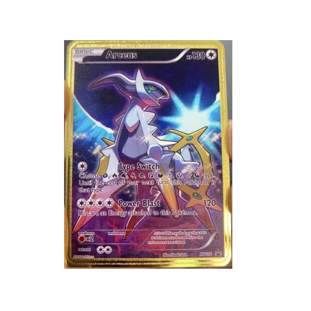 10000 Cartes Pokémon Arceus Charizard Vmax Gx Or Pocket Monster Lettres Métalliques Anglaises Cadeau Enfant Cartes de Collection