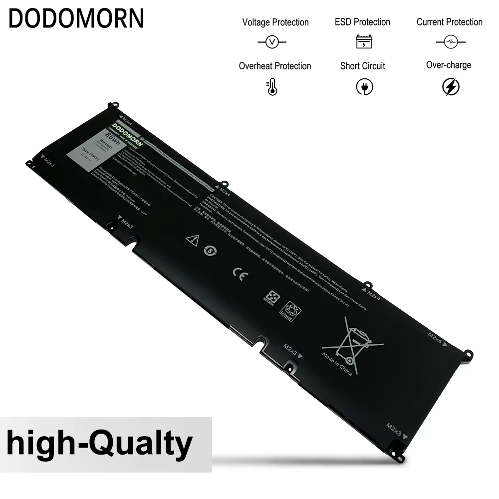 Nouvelle batterie d'ordinateur portable 69KF2 pour Dell Alienware M15 M17 R3 R4 R5 R6 R7 XPS 15 9500 9510 9520 Precision 5550 5560 G15 5510 5515 G7