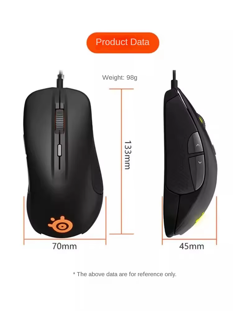 Souris de jeu originale SteelSeries Rival300S filaire 6 boutons éclairage rvb TrueMove capteur optique