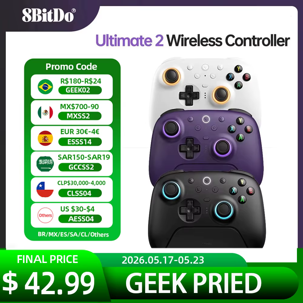 8BitDo Ultimate 2 contrôleur de jeu sans fil 2.4G avec station de charge