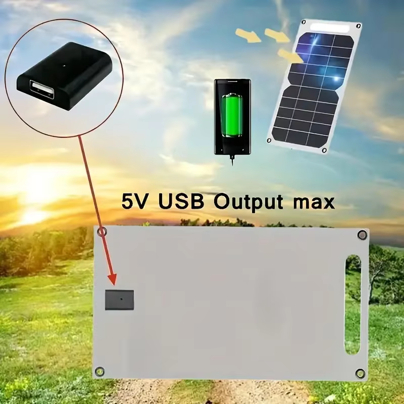 Sunpower panneau solaire Portable 5V plaque solaire avec USB chargeur de stabilisation sûr pour batterie externe téléphone Camping en plein air maison RV cadeau
