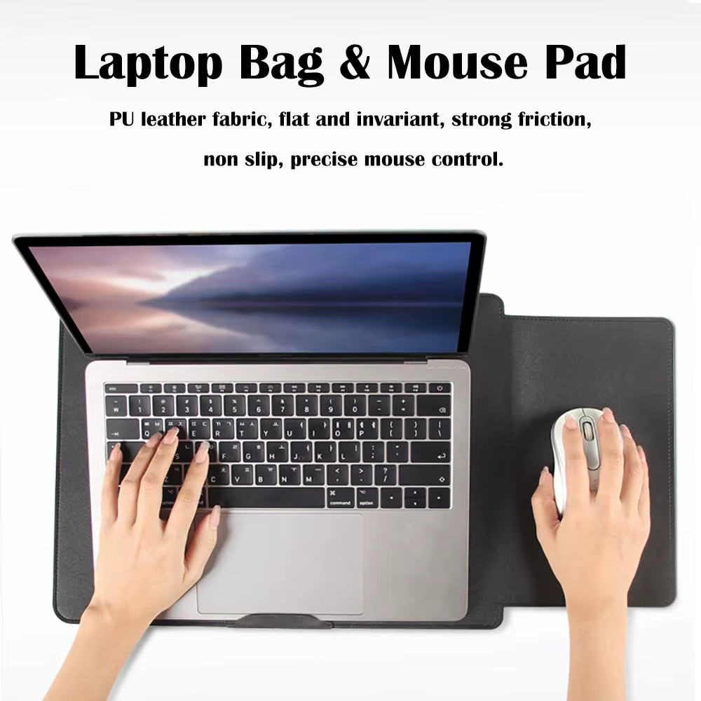 Housse pour ordinateur portable avec support réglable de 13 à 15 pouces