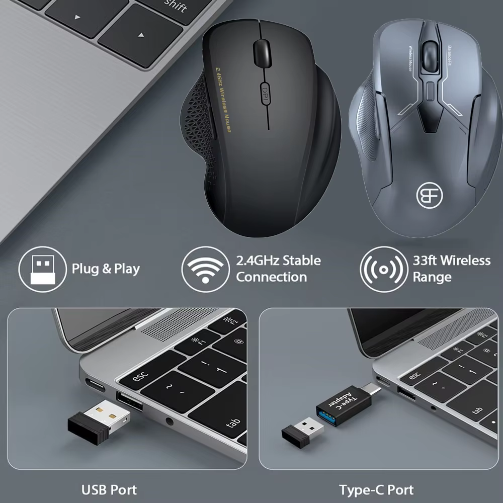 Souris de jeu sans fil 2.4G
