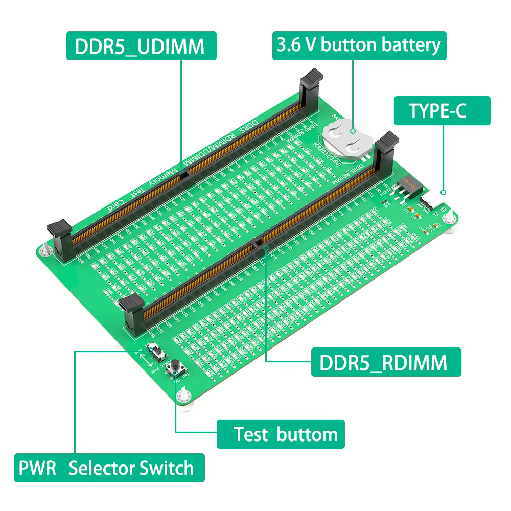 Testeur de mémoire DDR5 RDIMM/UDIMM