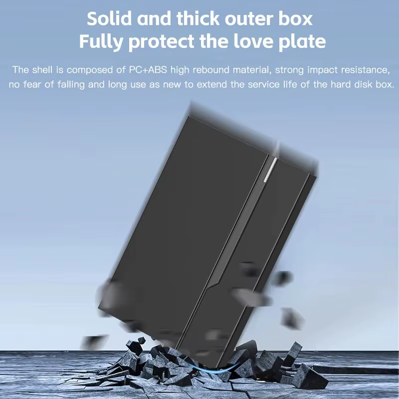 Boîtier de disque dur externe USB 3.0, 2.5 pouces, 6 to, prend en charge 7mm 9.5mm SATA SSD HDD pour ordinateur portable
