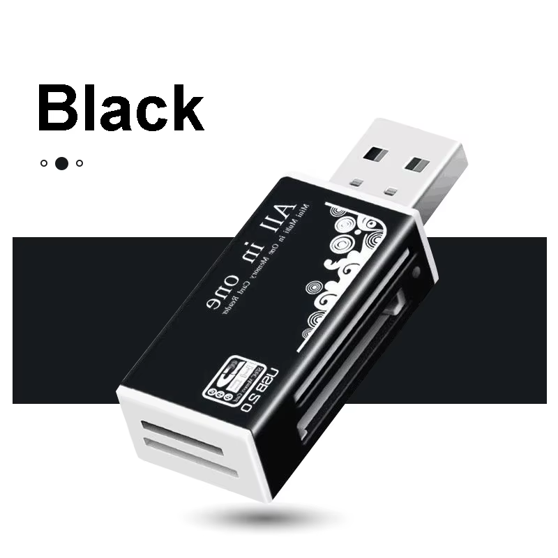 Lecteur de carte 4 Ports USB2.0 mémoire SD TF carte SDHC MMC/RS MMC TF MS/MS PRO/MS DUO M2 adaptateur pour ordinateur portable accessoires PC de bureau