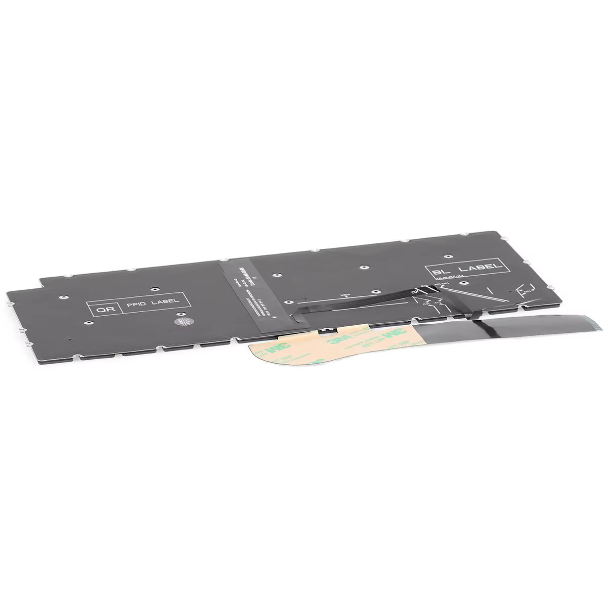 Clavier d'ordinateur portable américain pour DELL Latitude 3301 3410 gris avec rétro-éclairage sans cadre
