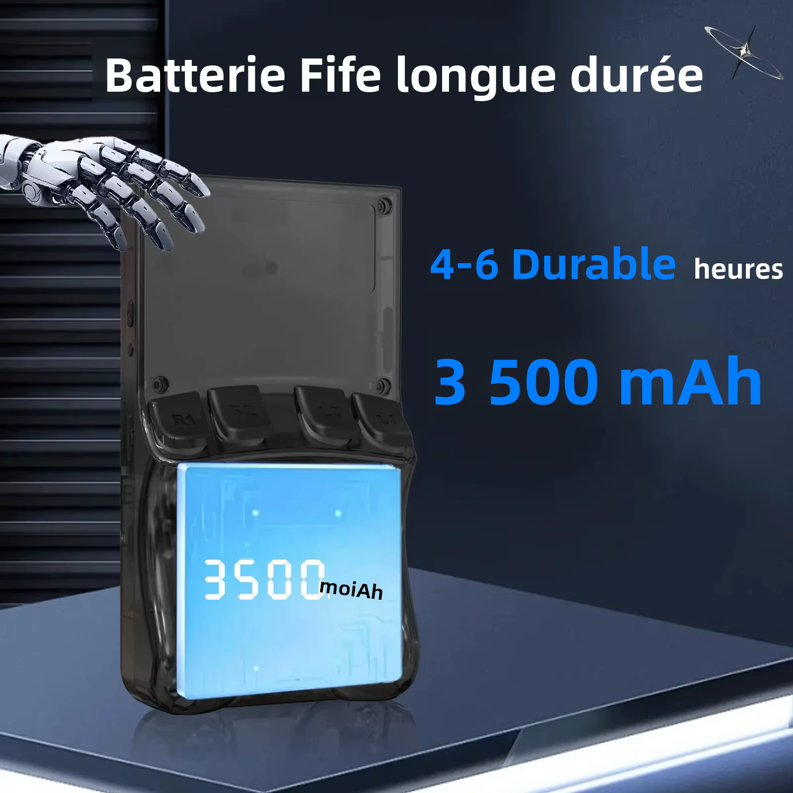 GAMINJA ANS13 Console de jeu vidéo Portable rétro écran IPS de 4.0 pouces système de jeu de poche
