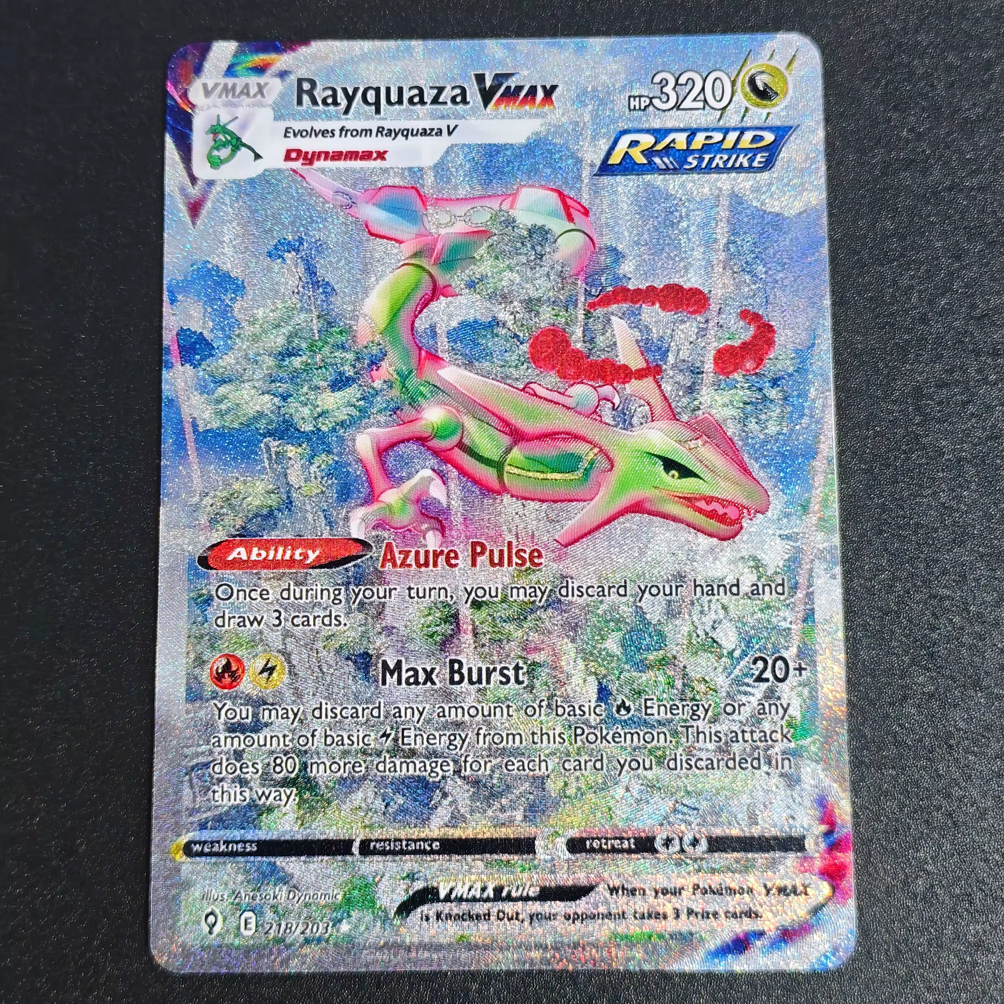 Carte de collection d'anime classique DIY Rayquaza de haute qualité, texture rare, effet flash, Charizard, Latias, Latios, Clefairy, création artisanale