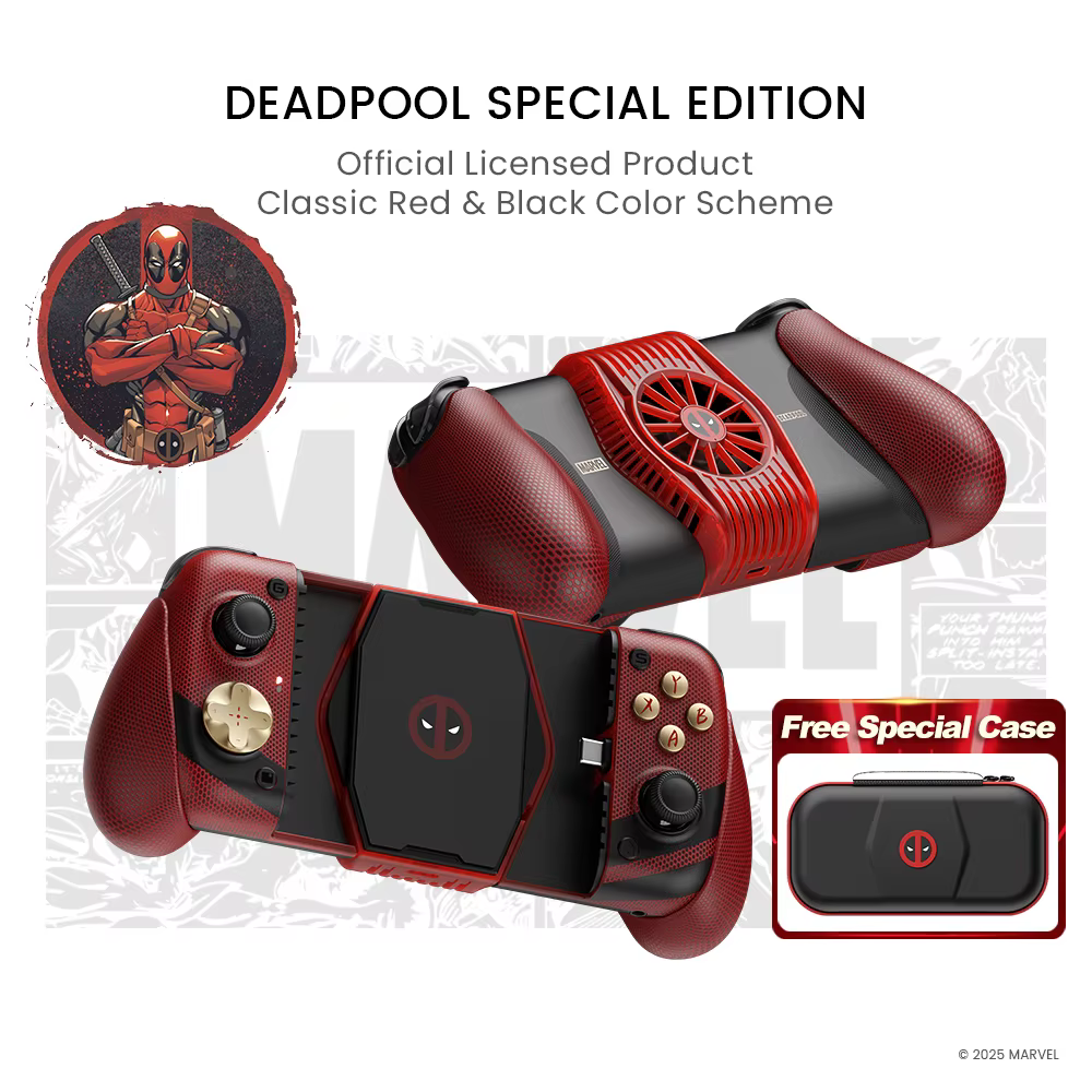 Manette de jeu mobile GameSir X3 Pro Deadpool Edition pour iPhone 16/15 Series et téléphones Android