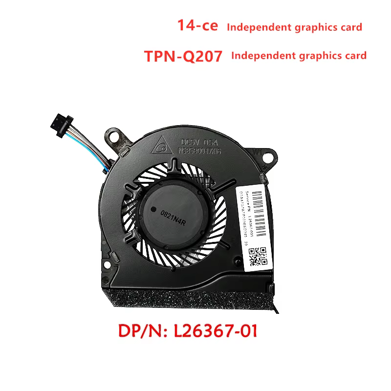 Nouveaux ventilateurs de refroidissement CPU GPU pour ordinateur portable d'origine pour HP 14 15 L26367 L25584 NS85B00-17K24 L25585-001