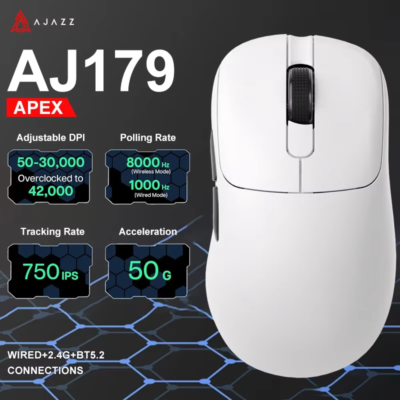 AJAZZ AJ179 série PRO APEX souris de jeu e-sports avec station de chargement rvb ordinateur Macro Mause Gamer
