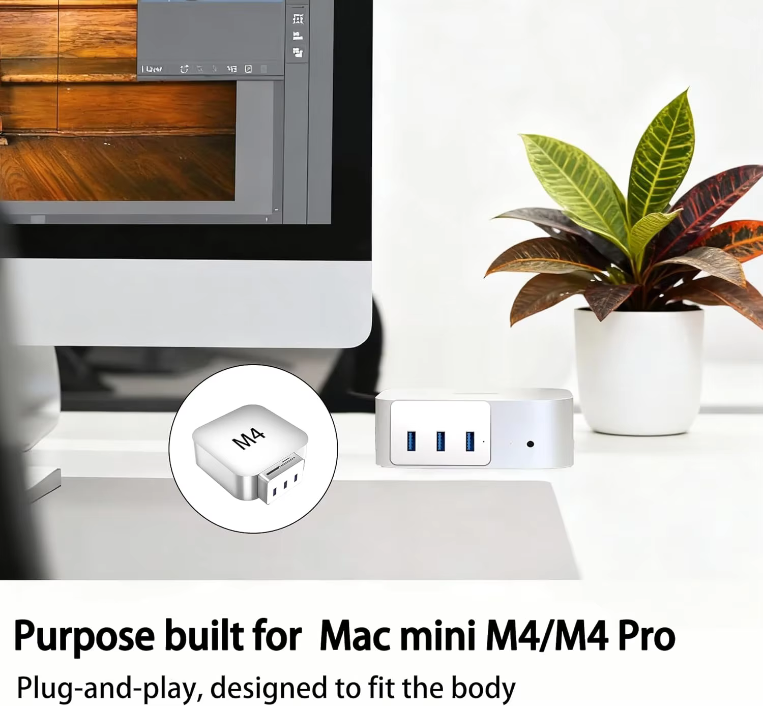 Hub USB C pour Mac mini M4/M4 Pro