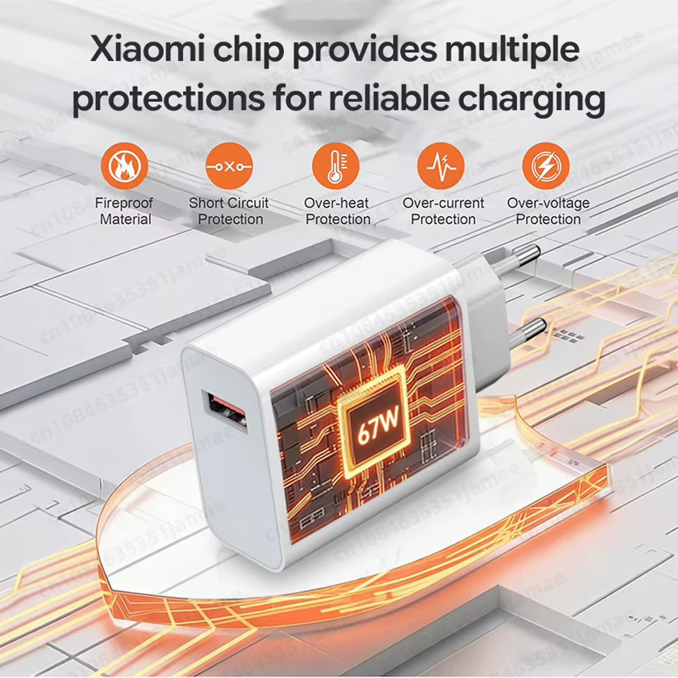 Chargeur Xiaomi 67W d'origine