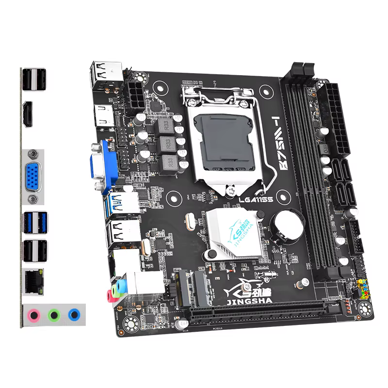 Carte mère Mini ITX B75 LGA1155 pour ordinateur de bureau