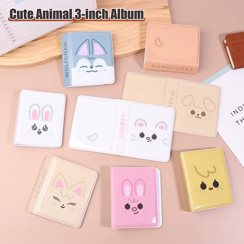 Album idole photos Collection Kpop carte classeur nom carte livre Album dessin animé Animal 3 pouces Album Photo carte postale stockage