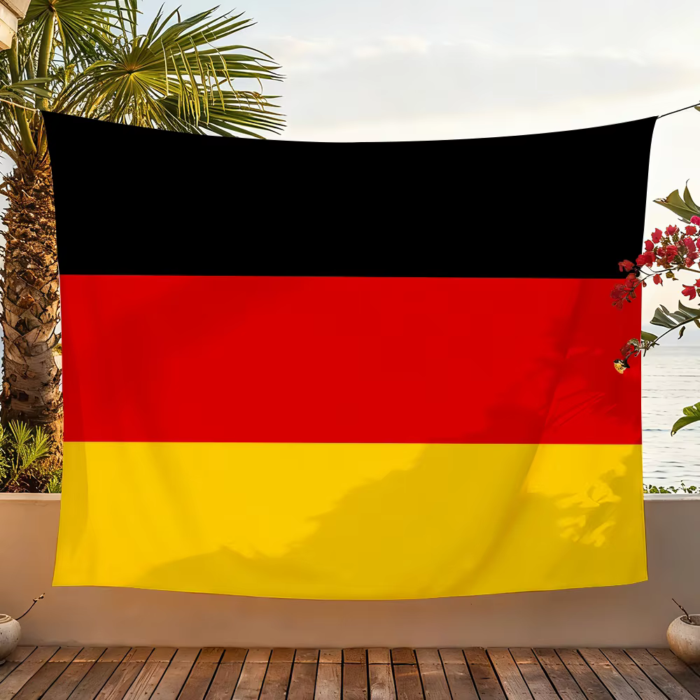 Drapeau de la nation allemande pour fête de jardin, décoration murale pour salon, maison, bannière, tapisserie extérieure pour chambre à coucher