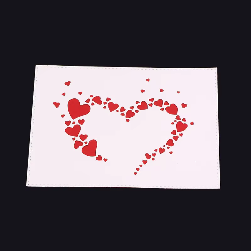 Matrices de Découpe en Métal en Forme de Cœur d'Amour, Bande, Bricolage Artisanal, Carte en Papier, Cailloux de Direction, Scrapbooking, Hue, 2021