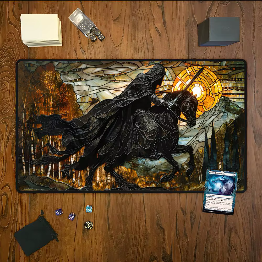 Tapis de jeu de table Magic War Knight Design pour MTG/TCG