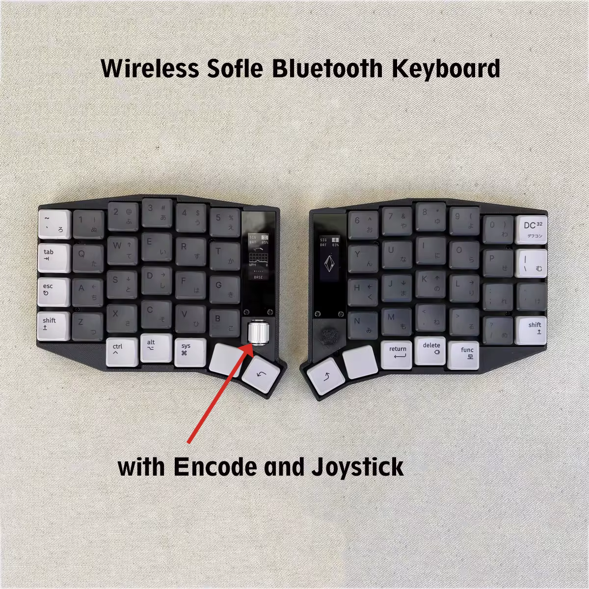 Clavier fendu sans fil