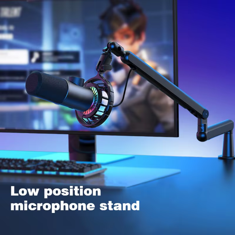 HONArm-Support de microphone de jeu rotatif à 360 ° avec support de bureau