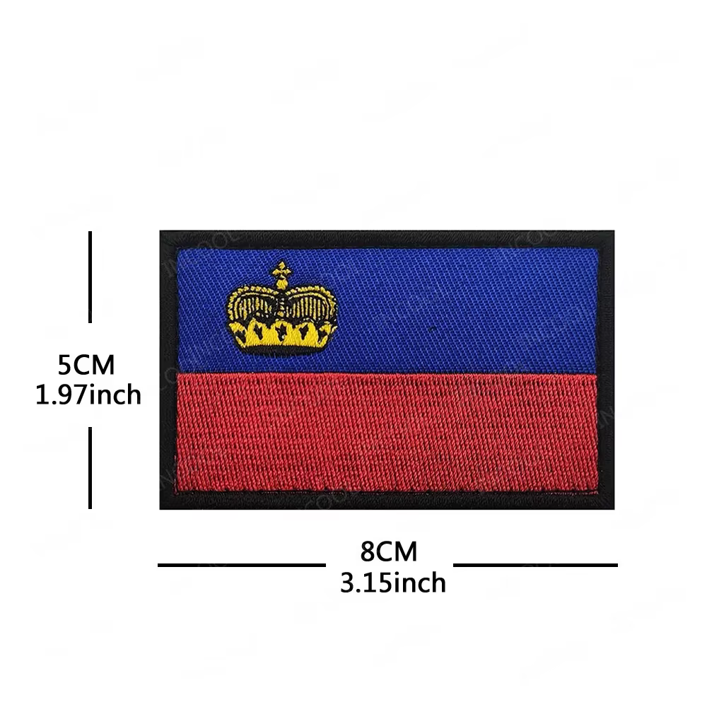 Allemagne France Royaume-Uni Espagne Italie Lettonie Pologne Drapeau National européen Patch de broderie Appliques tactiques Brassard Badges décoratifs
