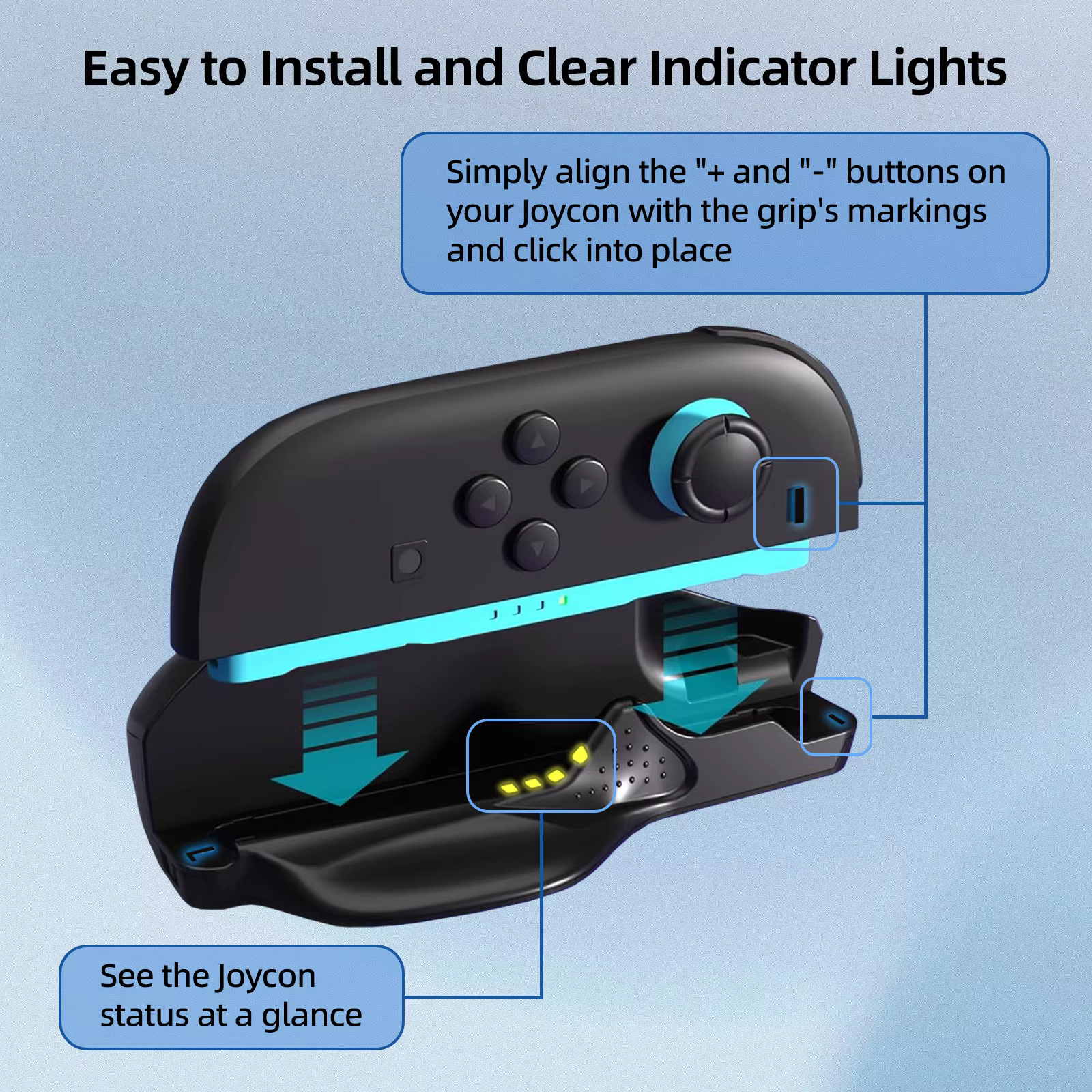 Switch 2 Joy-Con Gaming Mouse Grip – Accessoire de manette ergonomique pour réduire la fatigue pendant une session de jeu prolongée