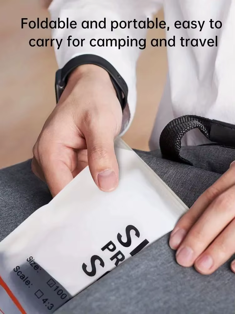16 : 9 écran souple blanc pliable portable