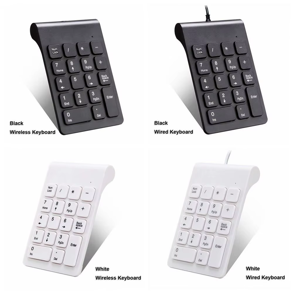 2.4G Portable sans fil USB 18 touches pavé numérique clavier