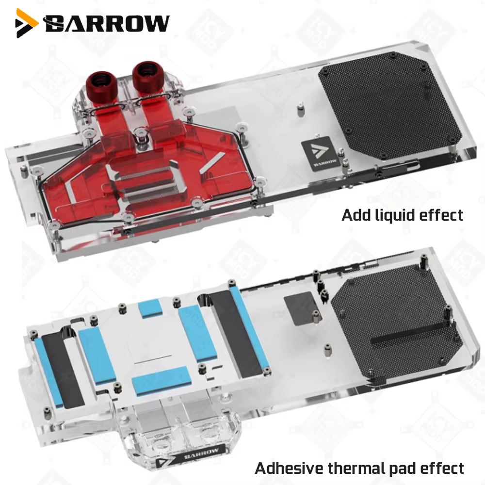 Barrow Cartes vidéo Refroidisseur d'eau BS-GIG3090-PA2 GIGABYTE 3090/3080 GAMING EAGLE cigOC GPU nuits PC