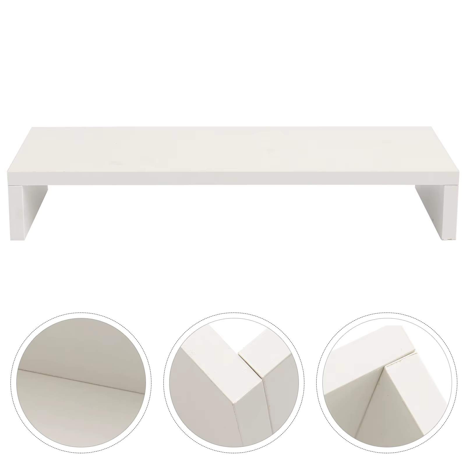 Support de moniteur blanc