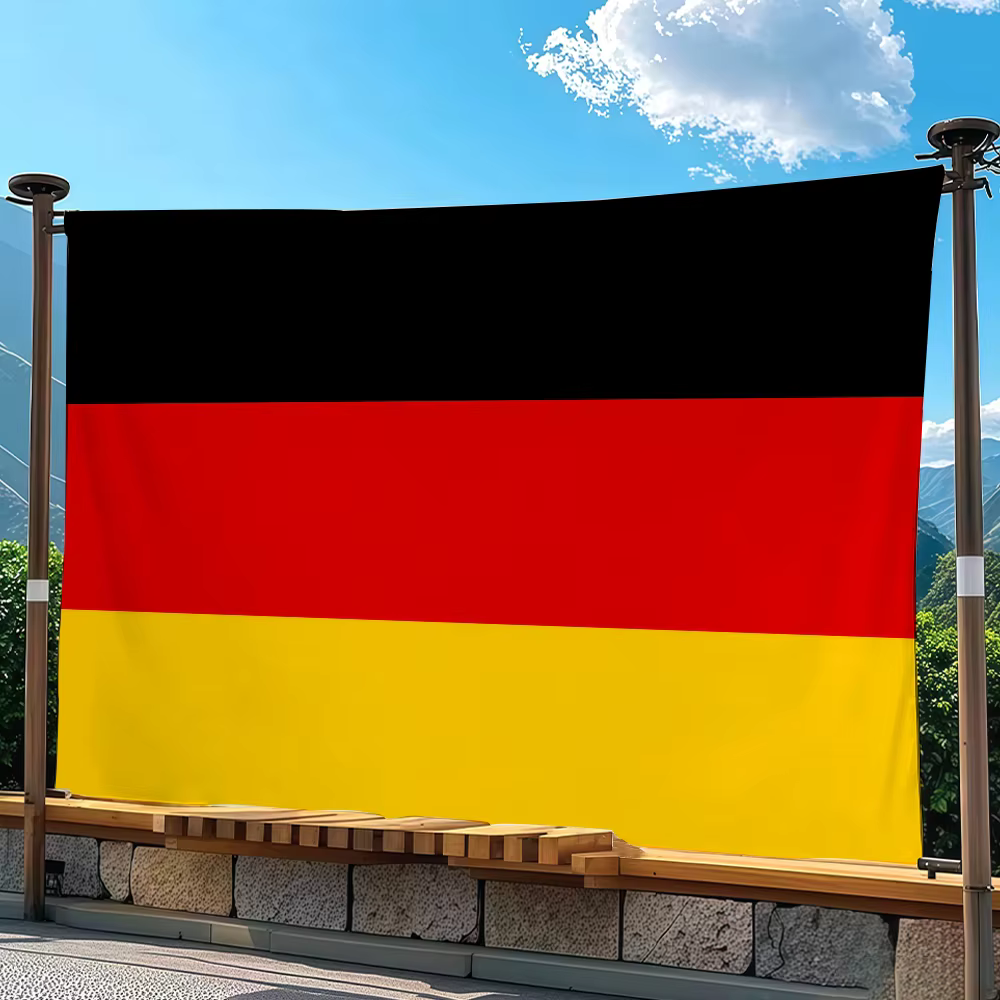 Drapeau de la nation allemande pour fête de jardin, décoration murale pour salon, maison, bannière, tapisserie extérieure pour chambre à coucher