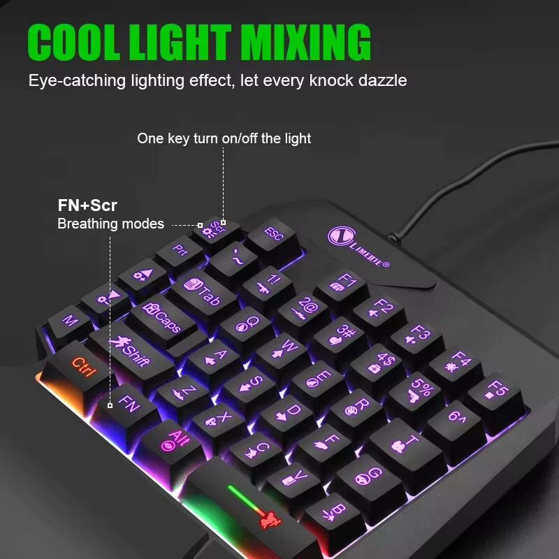 Clavier de jeu mécanique à une main à 35 touches