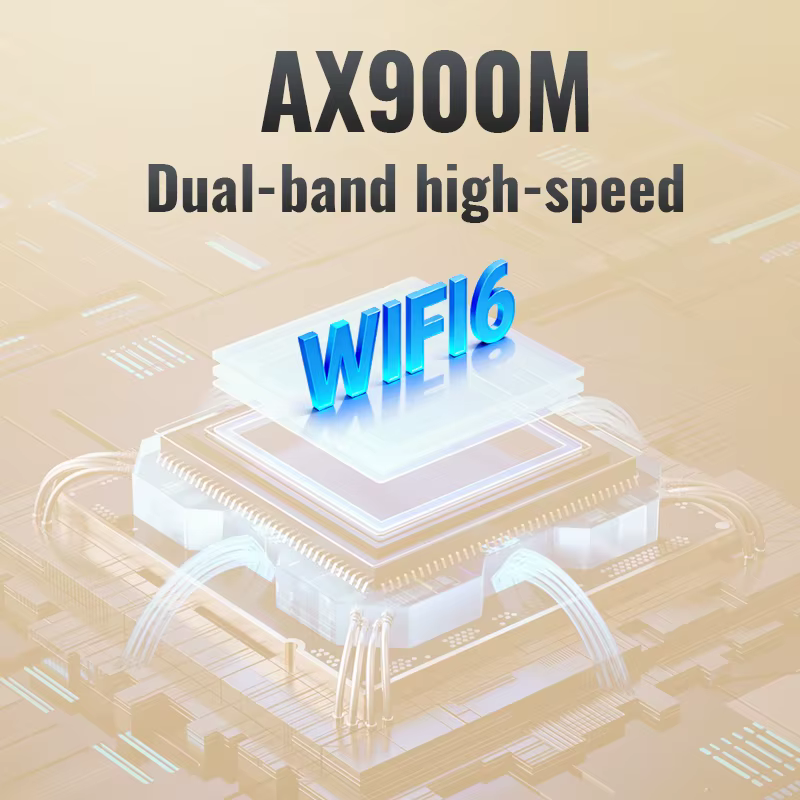 Carte Réseau Sans Fil WiFi 6 900M BT5.4 Double Bande 2.4G&5GHz USB 3.0 Adaptateur