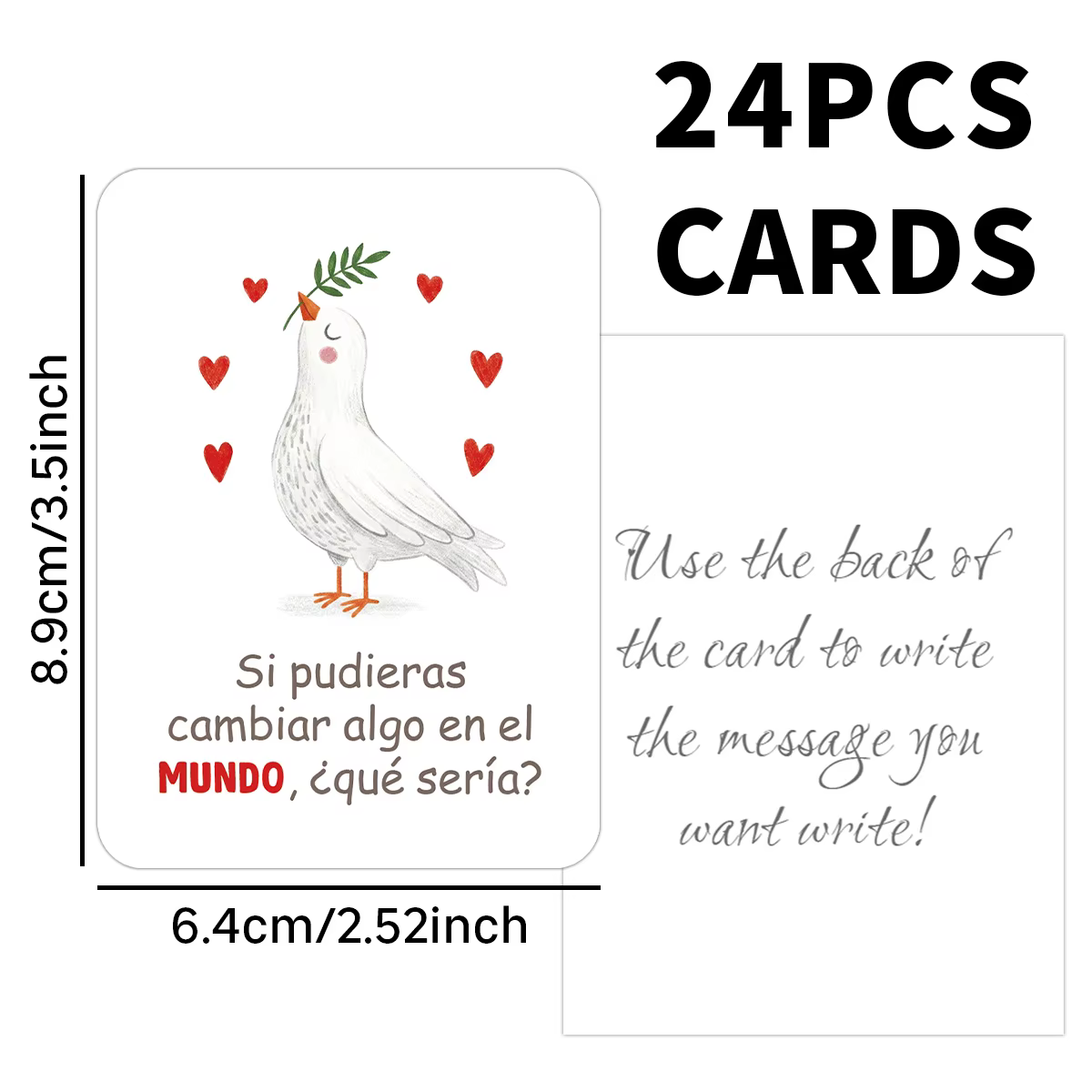 24 cartes de questions interactives en espagnol, cartes de réflexion sur soi et de développement de l'intelligence émotionnelle, cartes d'apprentissage de la langue espagnole