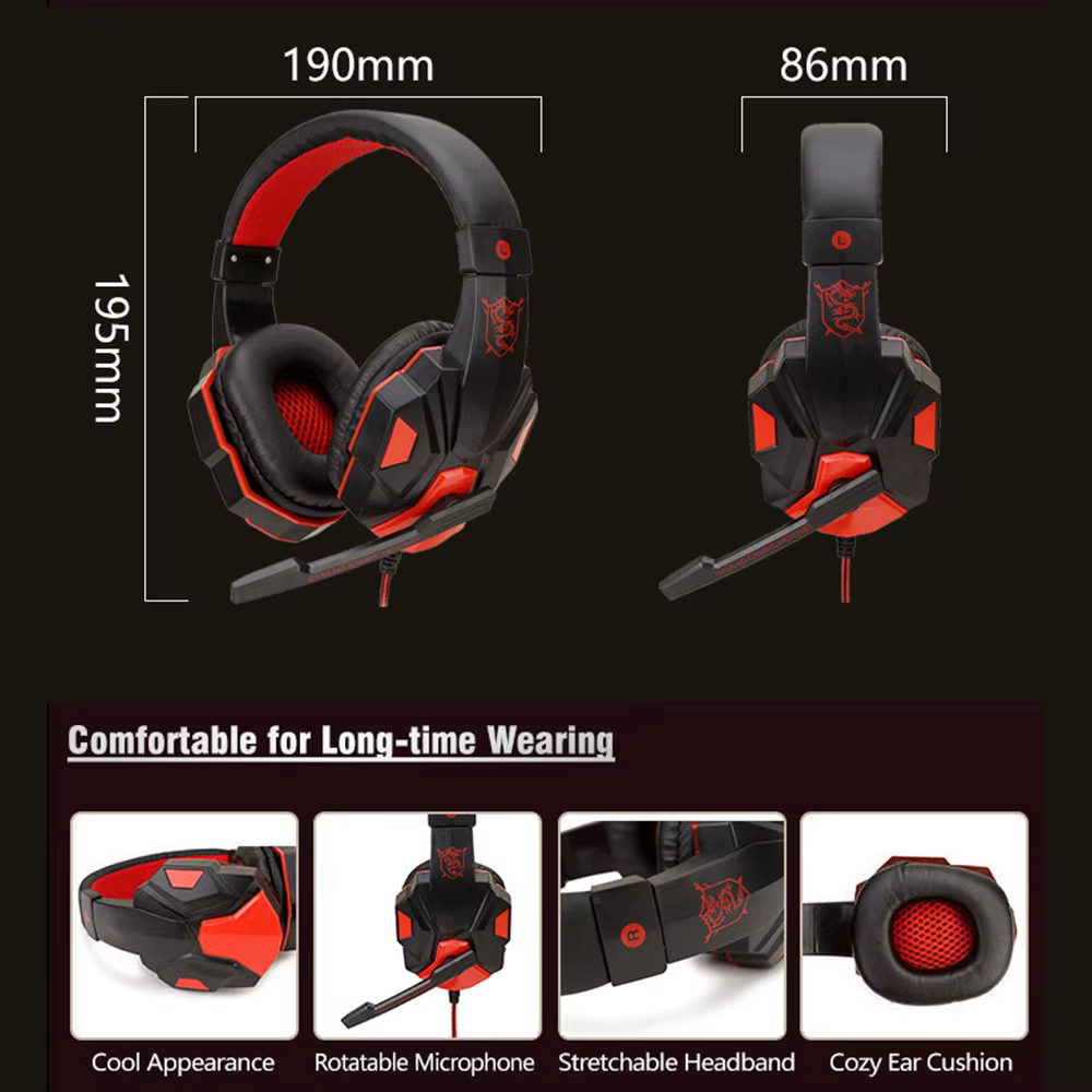 Casque de jeu supra-auriculaire