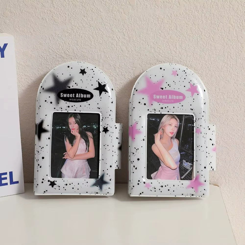 Album photo double face en PVC, porte-cartes postales, stockage de photos, livre de cartes de visite, nouveau, 20 feuilles, 3 pouces